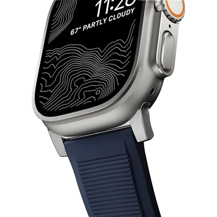 Nomad Rugged Strap Atlantic Blue Uhrenarmband mit rostfreiem Stahl, wasserresistent, in Blau – Bild 5