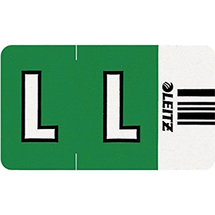 LEITZ Aktenordner LEITZ Buchstabensignal Orgacolor "L", auf Rolle, dunkelgrün – Bild 2