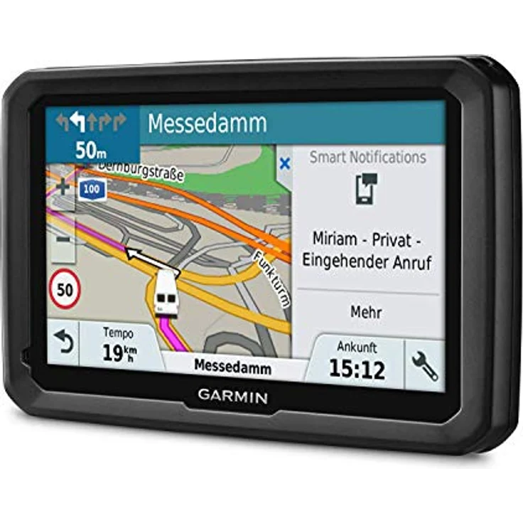 Garmin DEZL 580 LMT-D, 5" LKW-Navigationsgerät für Europa mit lebenslangen Karten-Updates, Schwarz/Grau – Bild 3