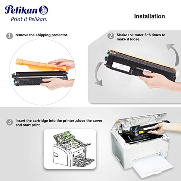 Pelikan TN-326BK, Toner mit exakter Farbwiedergabe, schwarz – Bild 4