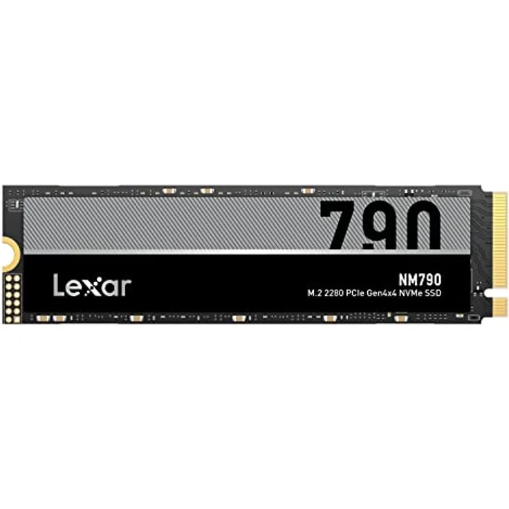 Lexar NM790 2TB Interne SSD, M.2 2280 PCIe Gen4x4 NVMe 1.4 SSD, Bis zu 7400MB/s Lesen, 6500MB/s Schreiben, Interne Solid-State-Laufwerk für PS5, PC, Laptop und Gamer (LNM790X002T-RNNNG)
