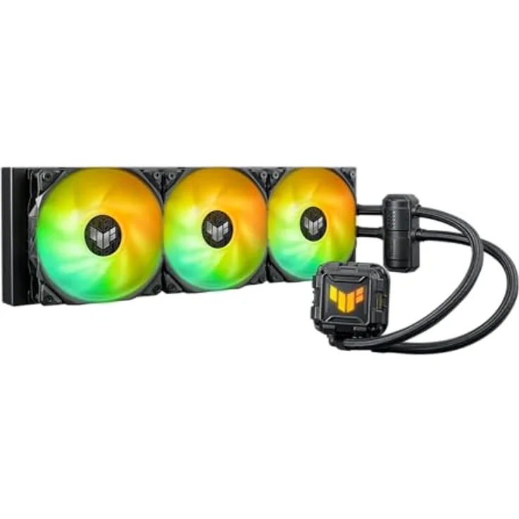 ASUS TUF Gaming LC II 360 ARGB All-in-One-Flüssig-CPU-Kühler (Aura Sync Beleuchtung, 3x TUF Gaming 120mm ARGB-Radiatorlüfter, schwarz) – Bild 2