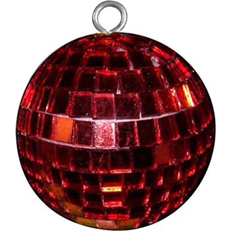 Discokugel Rot 5cm Partydekoration Weihnachtsdisko (5cm)