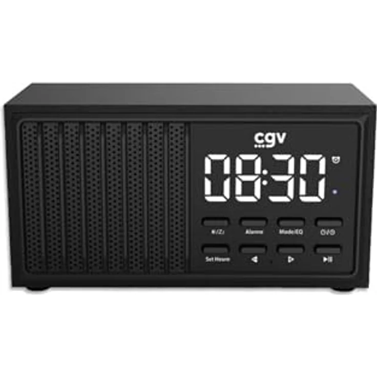 CGV BeBop FM Mini, Tragbares Analogradio im Vintage-Design, FM, 87 - 108 MHz, 8 W, Schwarz – Bild 2