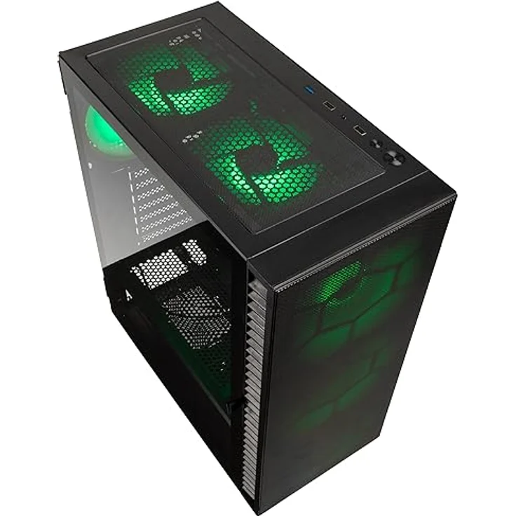 Kolink Observatory HF Mesh Midi-Tower PC-Gehäuse Schwarz 2 vorinstall, exzellenter Airflow & umfangreiche Hardware-Unterstützung – Bild 2