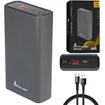 Powerbank 20000mAh Powerbank Schnellladefunktion bis zu 45W PD Power Bank USB C 20000mAh Robustes Gehäuse Lithium-Polymer-Akku Fast Charge Digitale Anzeige Externe Handyakkus