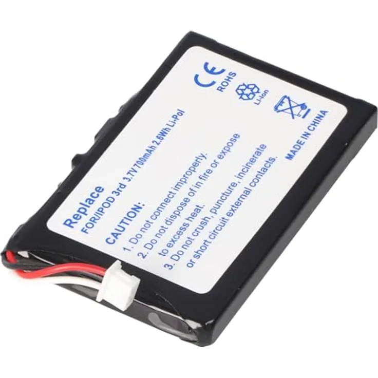 AccuCell Akku passend für Apple iPod-3, 616-0159, E225846