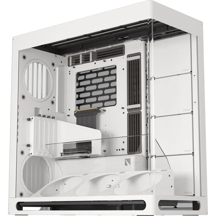 HAVN HS 420 VGPU PC-Gehäuse, Midi-Tower, E-ATX, Tempered Glass, PCIe 5.0 Riser Kabel - Weiß – Bild 1