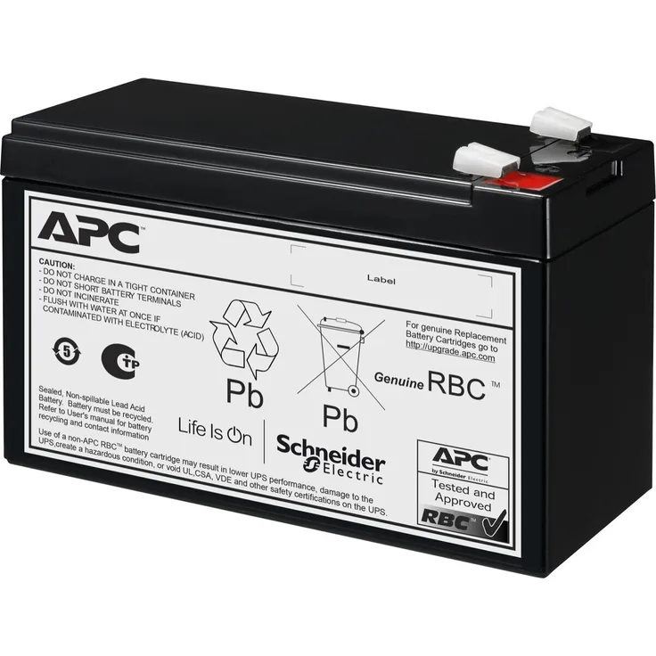APC Replacement Battery Cartridge #176 (Apcrbc176) - 24V Batteriekapazität 9Ah, Schwarz