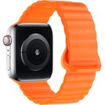 Decoded Silicone Magnet Traction Loop Strap Armband für Apple Watch 38/40/41mm - Apricot, wasser- und schweißresistent, antimikrobiell, magnetischer Verschluss
