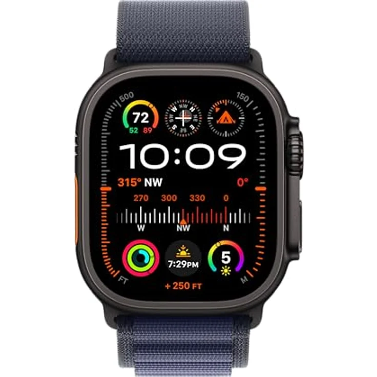 Apple Watch Band - Alpine Loop - 49 mm - Marineblau - Small, Armband aus recycelten Materialien und Titanhaken – Bild 3