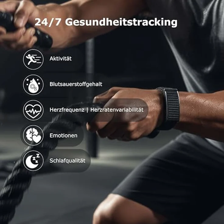 Northpoint Smart Band Fitness-Tracker, Aktivitäts- & Schlaftracker mit Herzfrequenz, 21+ Tage Akkulaufzeit, 100+ Sportmodi, wasserfest IP68, kompatibel mit Android & iPhone, ohne Abo – Bild 4