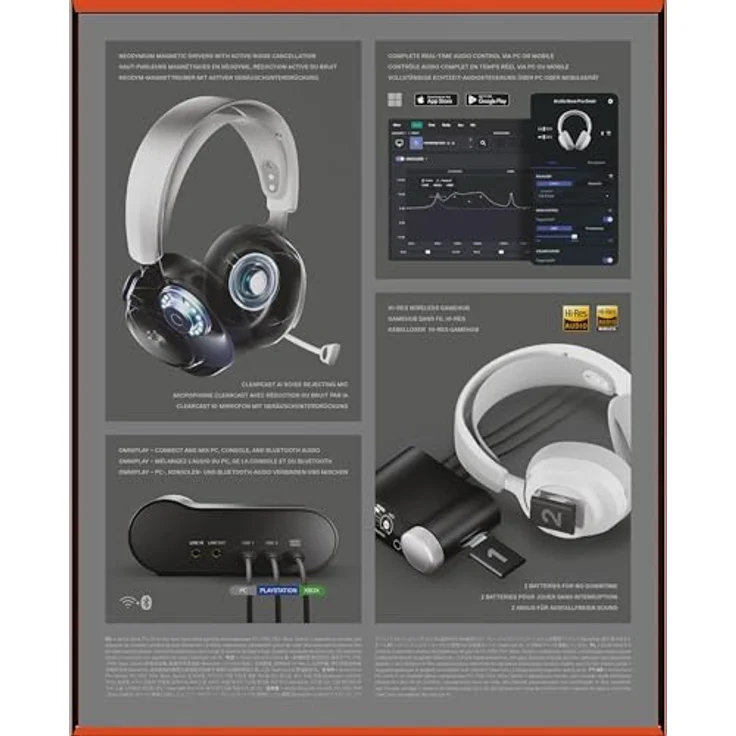 STEELSERIES Arctis Nova Pro Omni, Over-ear Gaming-Headset Bluetooth Weiß – Bild 19