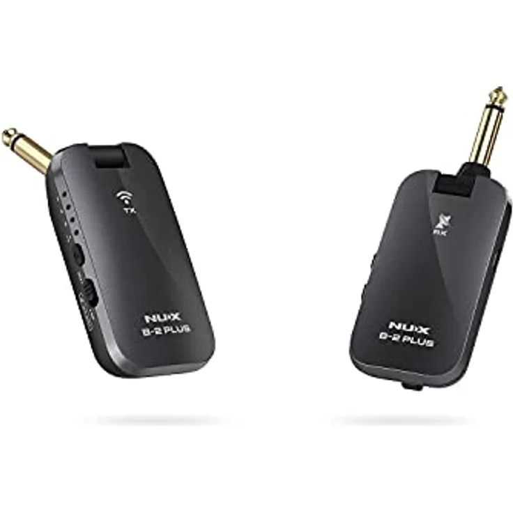 NUX Nux B-2 Plus 2.4GHz Drahtlos-Gitarren-System, Wireless Adapter (Taschenformat, Akkulaufzeit max. 7 Stunden, große Reichweite, 32 Bit/ 48KHz Hi-Res-Klangqualität, Klinkenstecker), Schwarz – Bild 5