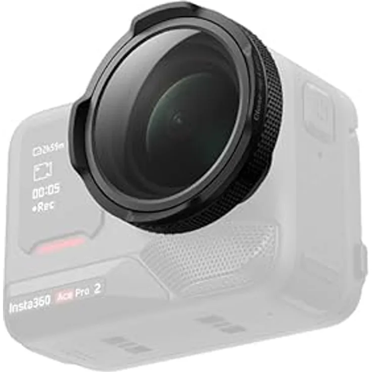 Insta360 Ace Pro 2, Nahaufnahme-/Makroobjektiv mit Einstellbarer Brennweite von 10-75 cm, Hochwertiges optisches Glas für professionelle Detailaufnahmen