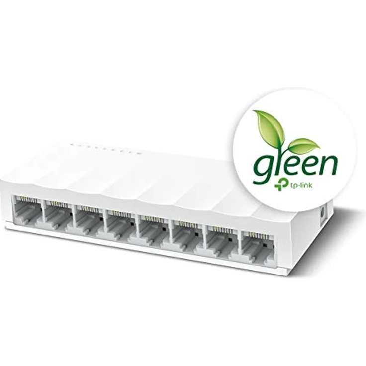 TP-Link Fast Ethernet Switch mit 8 Ports 10-100 Mbit-s Desktop Ethernet Splitter Hub Ethernet Plug-and-Play ohne ausreichend Lüfter, unmanaged (LS1008) – Bild 2