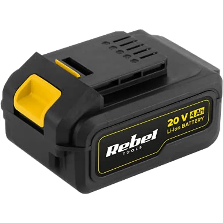 Rebel Akku 20V 4A Li-Ion mit 3-stufiger Ladezustandskontrolle, passend für RB-Serie