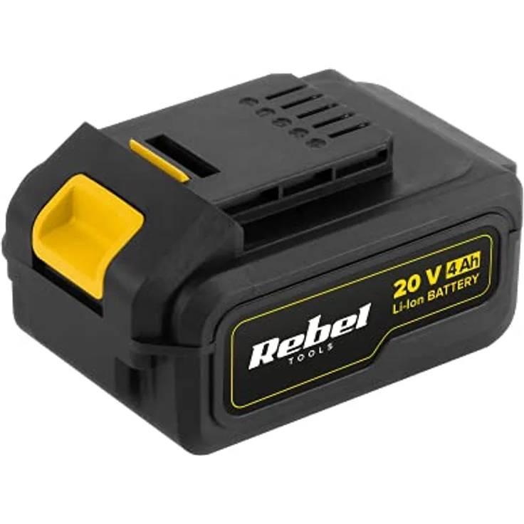 Rebel Akku 20V 4A Li-Ion mit 3-stufiger Ladezustandskontrolle, passend für RB-Serie