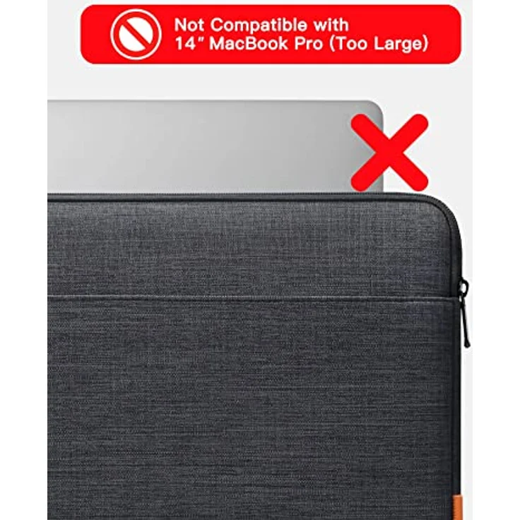 Inateck 14 Zoll Laptoptasche Hülle Notebook Sleeve Case Schutzhülle Kompatibel 14 Zoll Laptops, 15 Zoll MacBook Pro 2016-2019 – Bild 2