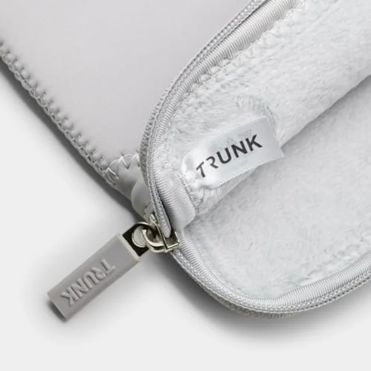 Trunk 14" MacBook Pro Sleeve, Neopren Schutzhülle mit Plüsch-Innenfutter, Silber – Bild 5