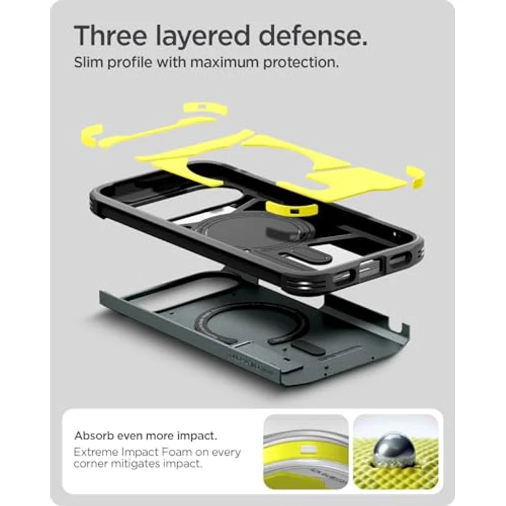 Spigen Tough Armor Smartphone Hülle für Google Pixel 10 und 10 Pro, robuster Schutz in Grün – Bild 9