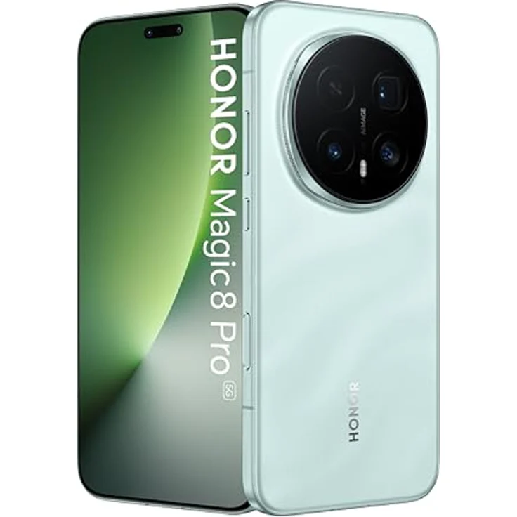 HONOR Magic8 Pro, 12 GB RAM, 512 GB Speicher, 200 MP Ultra Night Kamera, Cyan – Bild 1