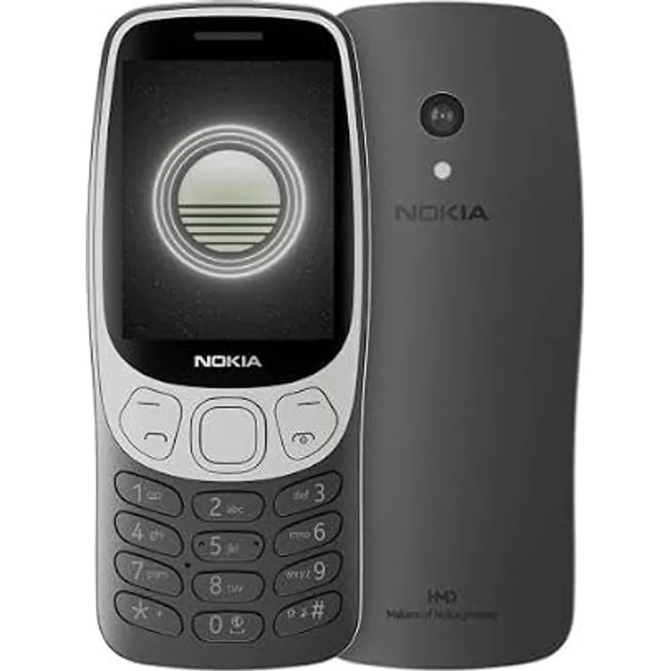 HMD Nokia 3210 (2024), Balken, Dual-SIM, 6,1 cm (2.4"), 2 MP, 1450 mAh, Schwarz