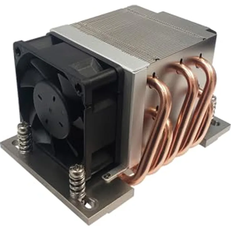 Dynatron A54 Tower CPU-Kühler 2U für Sockel SP6, aktive Kühlung bis 225 Watt, Aluminium, Schwarz/Grau