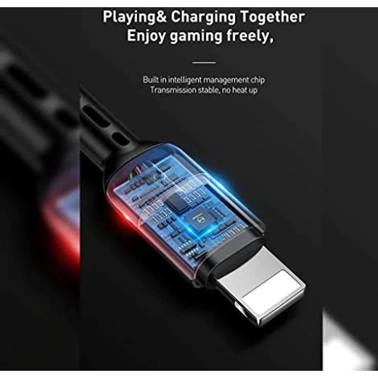 Mcdodo CA-6410, USB-auf-Lightning Kabel, 1,8 m, federnd, schwarzes Design, 2A Schnellladung, LED-Anzeige – Bild 5