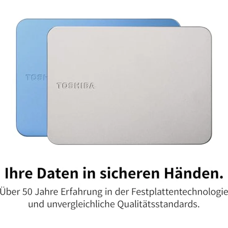 Toshiba Canvio Flex 1 TB, externe Festplatte mit USB 3.0, Metallic Blau, tragbar und elegant – Bild 5