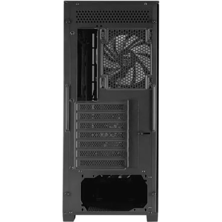 AeroCool Geoflow V2, PC Gehäuse für ATX, Micro-ATX und Mini-ITX, schwarze Farbgebung, optimierte Luftzirkulation – Bild 5