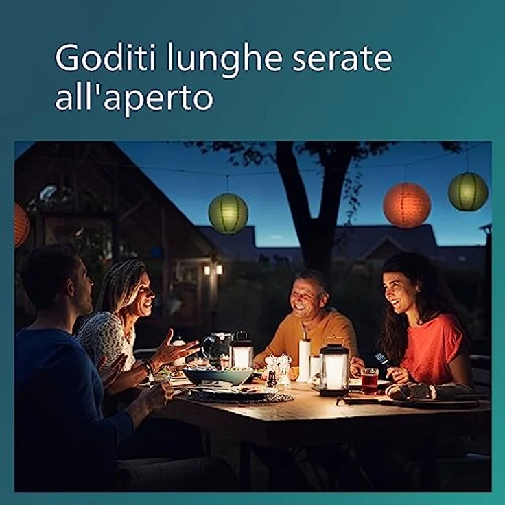Philips LED Cicero tragbare Gartenleuchte, 6W, dimmbar, Weiß – Bild 5