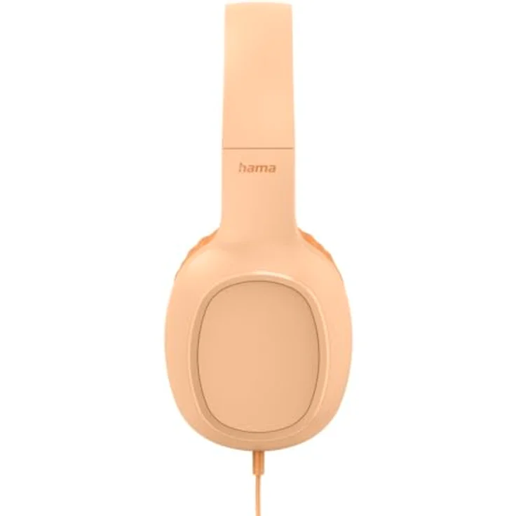 Hama Fun C, Kabelgebundene On-Ear Kopfhörer ohne Geräuschunterdrückung mit integrierter Sprachsteuerung, orange – Bild 3