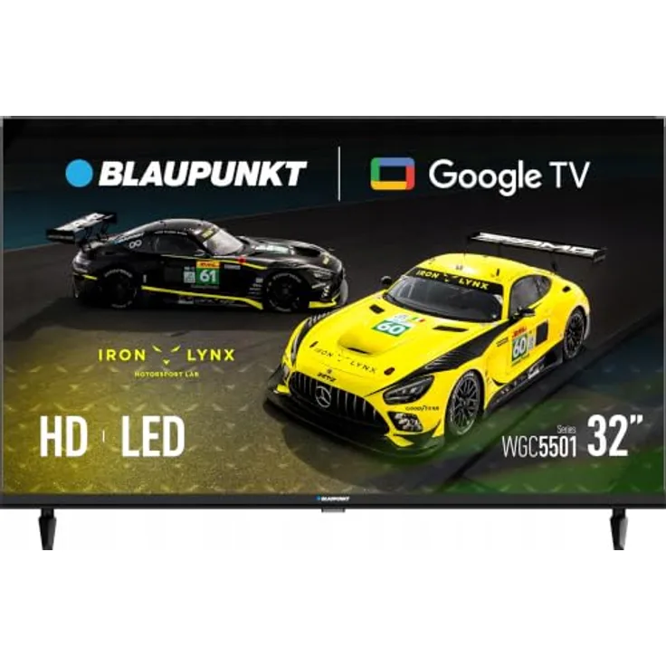 Blaupunkt 32WGC5501S, 32-Zoll DLED HD Smart TV mit Google TV, DVB-T2, Dolby und 12W Sound-System