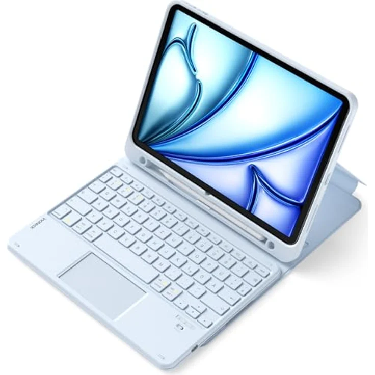 Inateck iPad Hülle mit abnehmbarer Tastatur und Touchpad für iPad 10/11 Gen., Air 11 Zoll M3/M2 (2025/2024), Pro 11, 360° Rundumschutz, verstellbarer Ständer, Bluetooth 5.3 – Bild 1