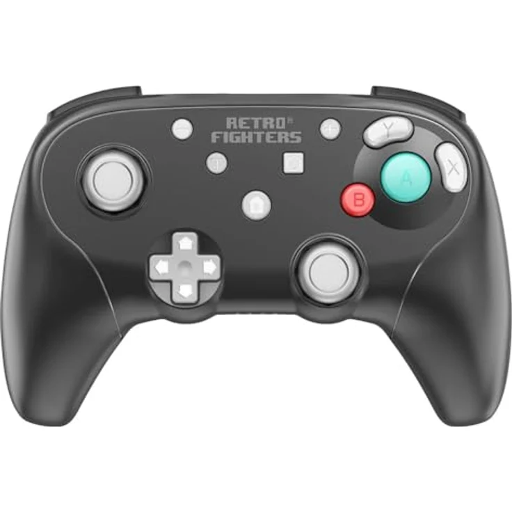 Retro Fighters BattlerGC 2.4G Gaming Controller, ergonomisch, kabellos, kompatibel mit PC und Switch, Schwarz – Bild 2
