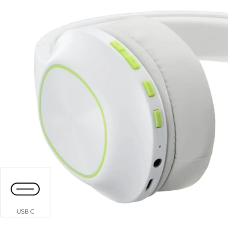 Hama Spirit Calypso III, Bluetooth Over-Ear-Kopfhörer mit 60 Stunden Akkulaufzeit und Bassverstärkung, grün/weiß – Bild 6