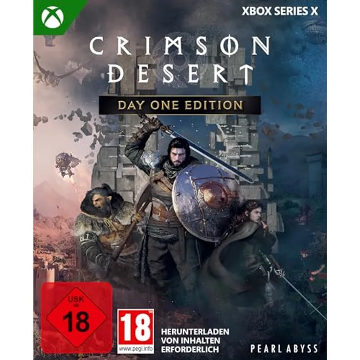 Pearl Abyss Crimson Desert Day One Edition, Xbox Series X Open-World-Spiel mit Khaled-Schild DLC