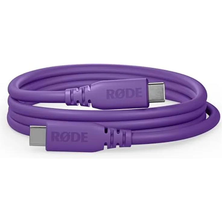 RØDE SC27 SuperSpeed USB-C zu USB-C Kabel für schnelle Datenübertragung bis zu 5 Gbps und 60W Stromversorgung (2m, Lila)