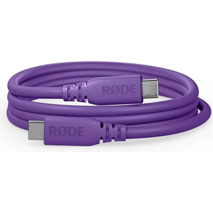 RØDE SC27 SuperSpeed USB-C zu USB-C Kabel für schnelle Datenübertragung bis zu 5 Gbps und 60W Stromversorgung (2m, Lila) – Bild 1