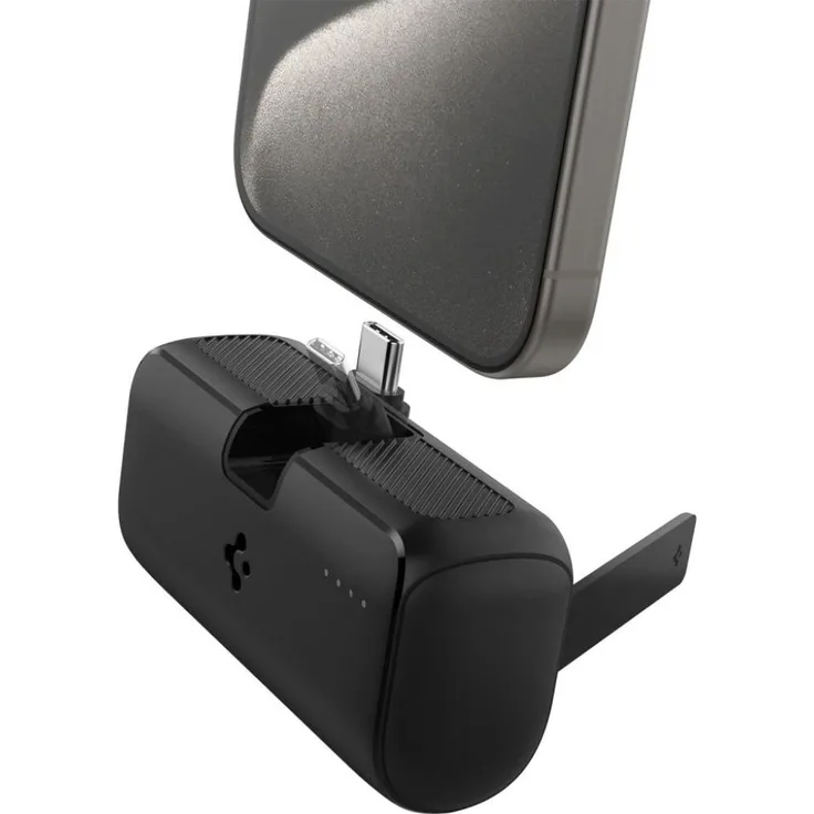 Spigen EA2205, Powerbank 5000 mAh mit 22,5 W Schnellladen, schwarz