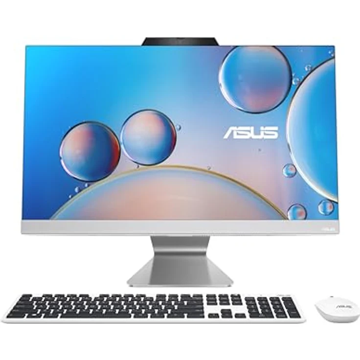 ASUS M3402WFAK-DRWPC022W 23,8 Zoll FHD All-in-One PC mit AMD Ryzen 5 7520U Prozessor, 16GB RAM, 1TB SSD, AMD Radeon Graphics, Windows 11 - Azera TY Tastatur – Bild 1
