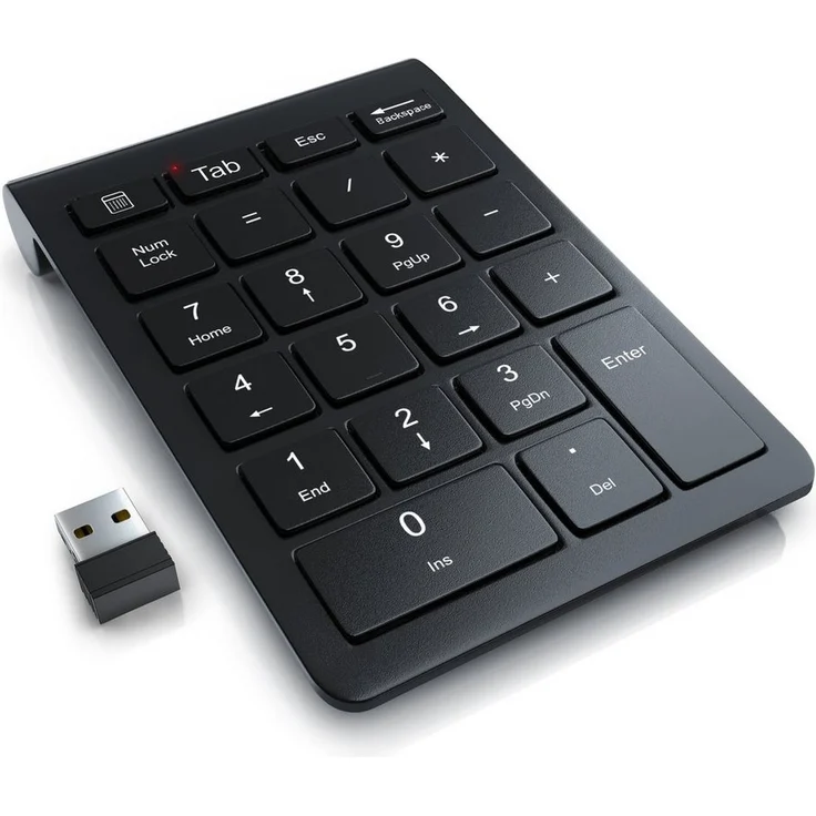 Aplic Numpad kabellos, 2,4 GHz Funk Wireless-Tastatur (Ziffernblock mit 35 Tasten, 10 Multifunktionstasten), schwarz - Preisvergleich