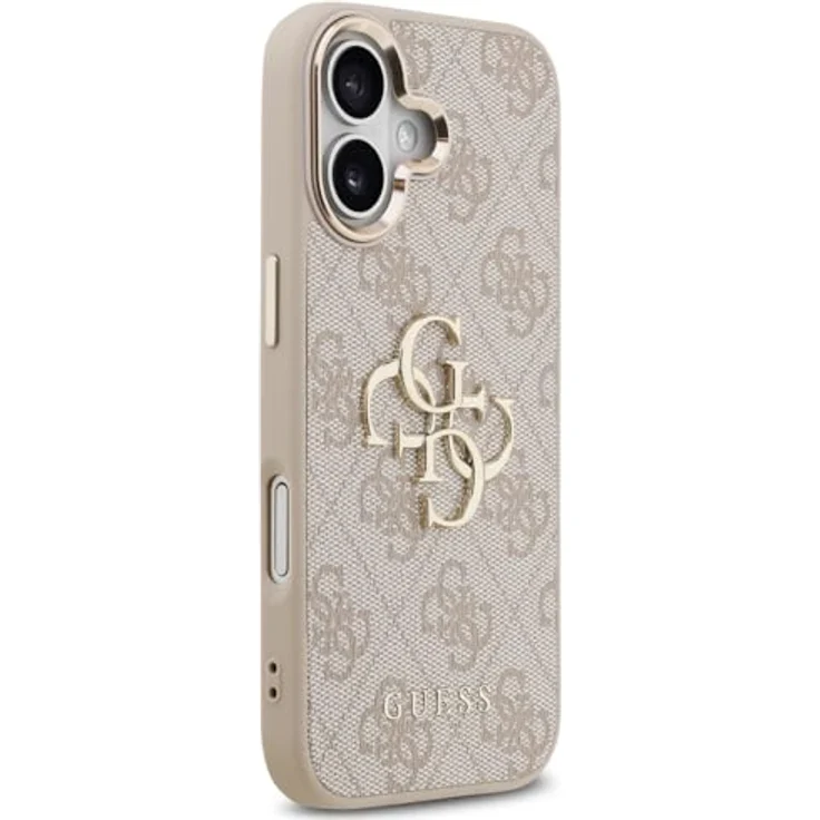 CG MOBILE Guess 4G Groß 4G Klassiker Logo Schutzhülle für iPhone 17, Kunstleder/TPU/PC, Pink/Gold – Bild 4