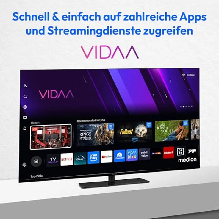 MEDION MD 850300, 125,7 cm (50 Zoll) 4K Smart-TV mit Dolby Vision HDR, VIDAA Store, Bluetooth, schwarz – Bild 4