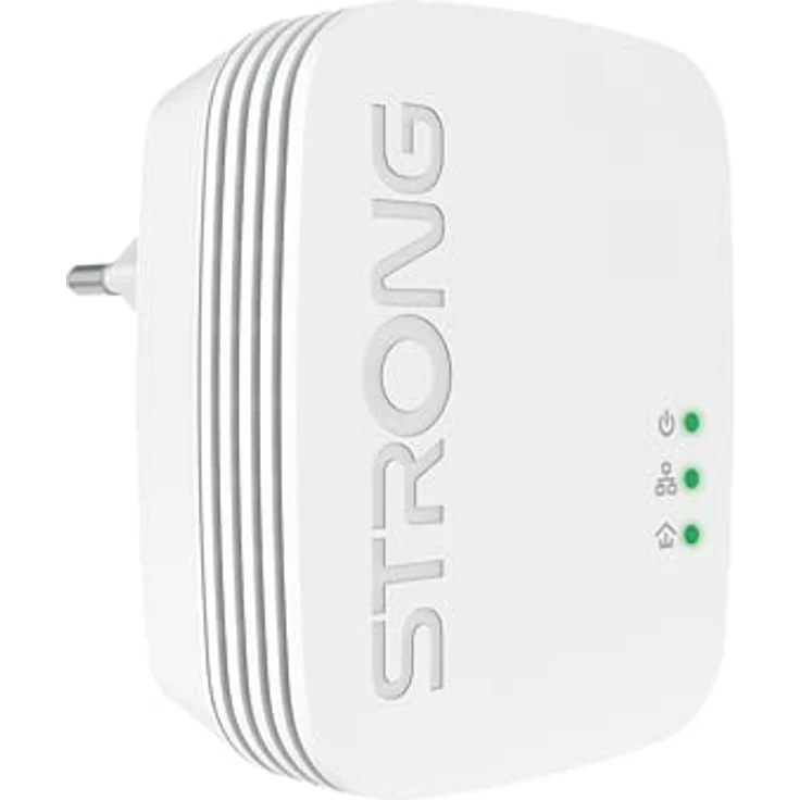 STRONG Powerline 1000 Mbits mit 1 LAN-Port, geringer Stromverbrauch, Internet über Stromkreis, optimale Netzwerksicherheit, POWERL1000DUOMINI – Bild 2