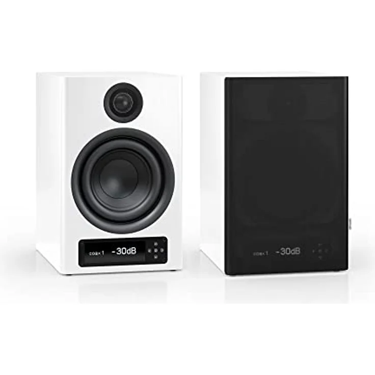 Nubert nuPro XS-4000 RC | Weißes Regallautsprecherpaar | 2 Stück Kompaktlautsprecher | Bluetooth Lautsprecher aptX HD | Lautsprecher Verbindung kabellos High Res | Aktivboxen mit 2 Wege Technik – Bild 1