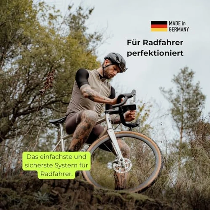 Feschd Bike Bundle, Smartphone Halterung mit integrierten Fingerring, Magnethalter und Vibrationsdämpfer, Schwarz – Bild 6