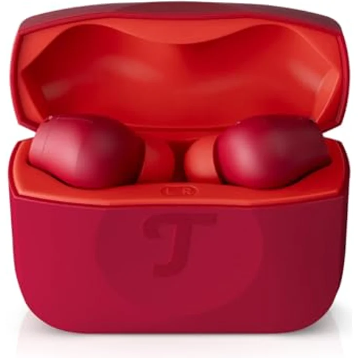 Teufel Airy TWS 2 – Kabellose In-Ear Bluetooth-Kopfhörer, Touch-Bedienung, Mikrofon, Auto-Pairing, AAC, iOS & Android-kompatibel, Rot – Bild 2