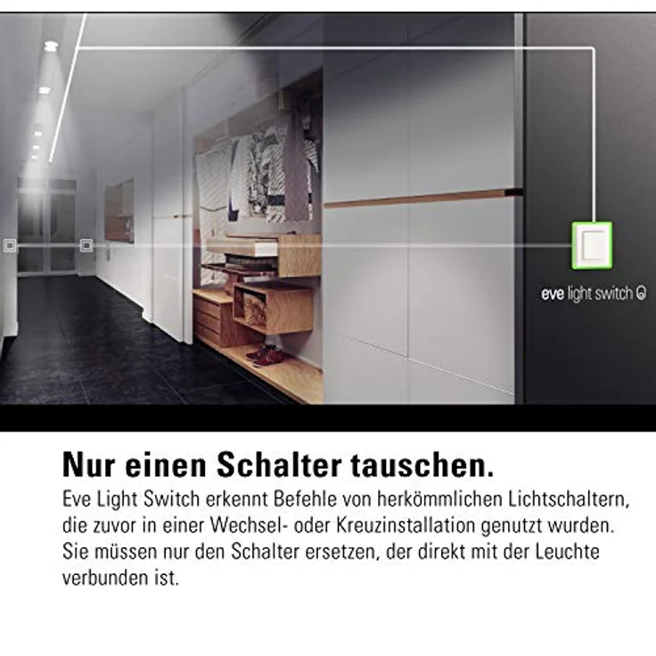elgato Eve Light Switch Smarter Lichtschalter mit Apple HomeKit-Technologie & Thread – Bild 4